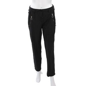 MC Planet Unisex Gothic Black Polyamide Pants Button Size 6
